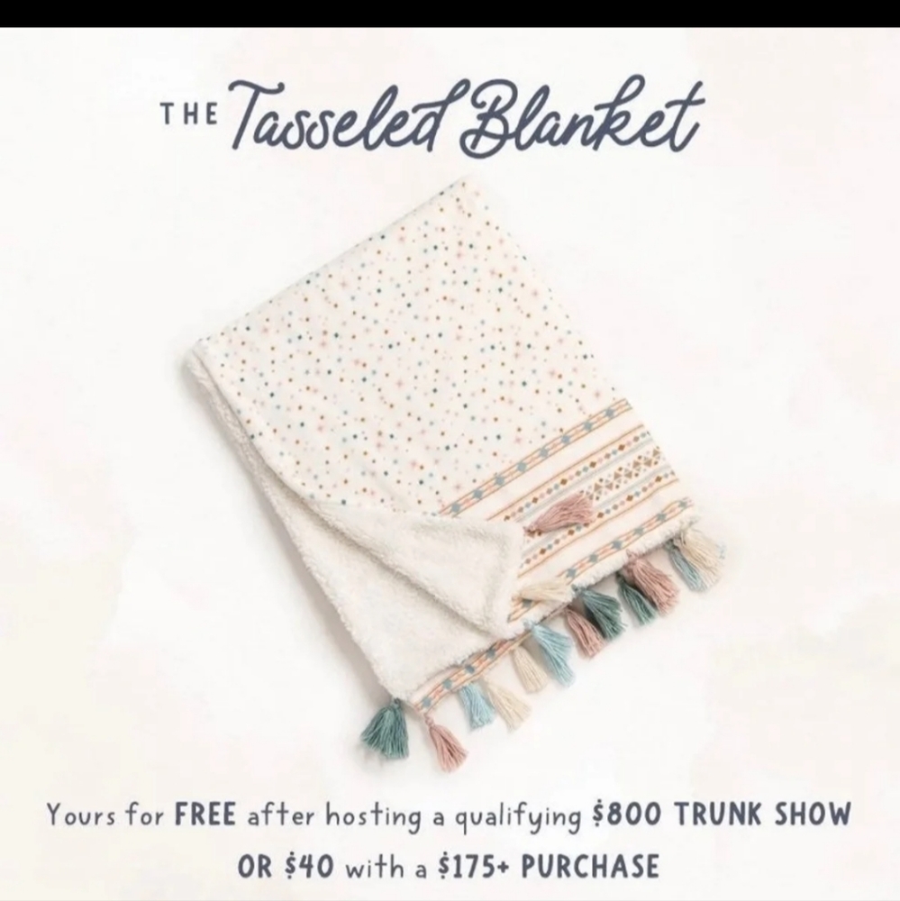 NEW Matilda Jane Tasseled Blanket